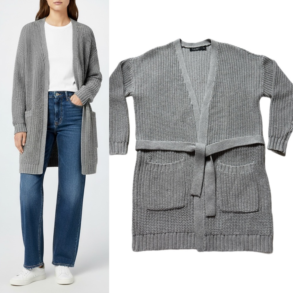 Ralph Lauren Gray Women's Cardigan Sweater